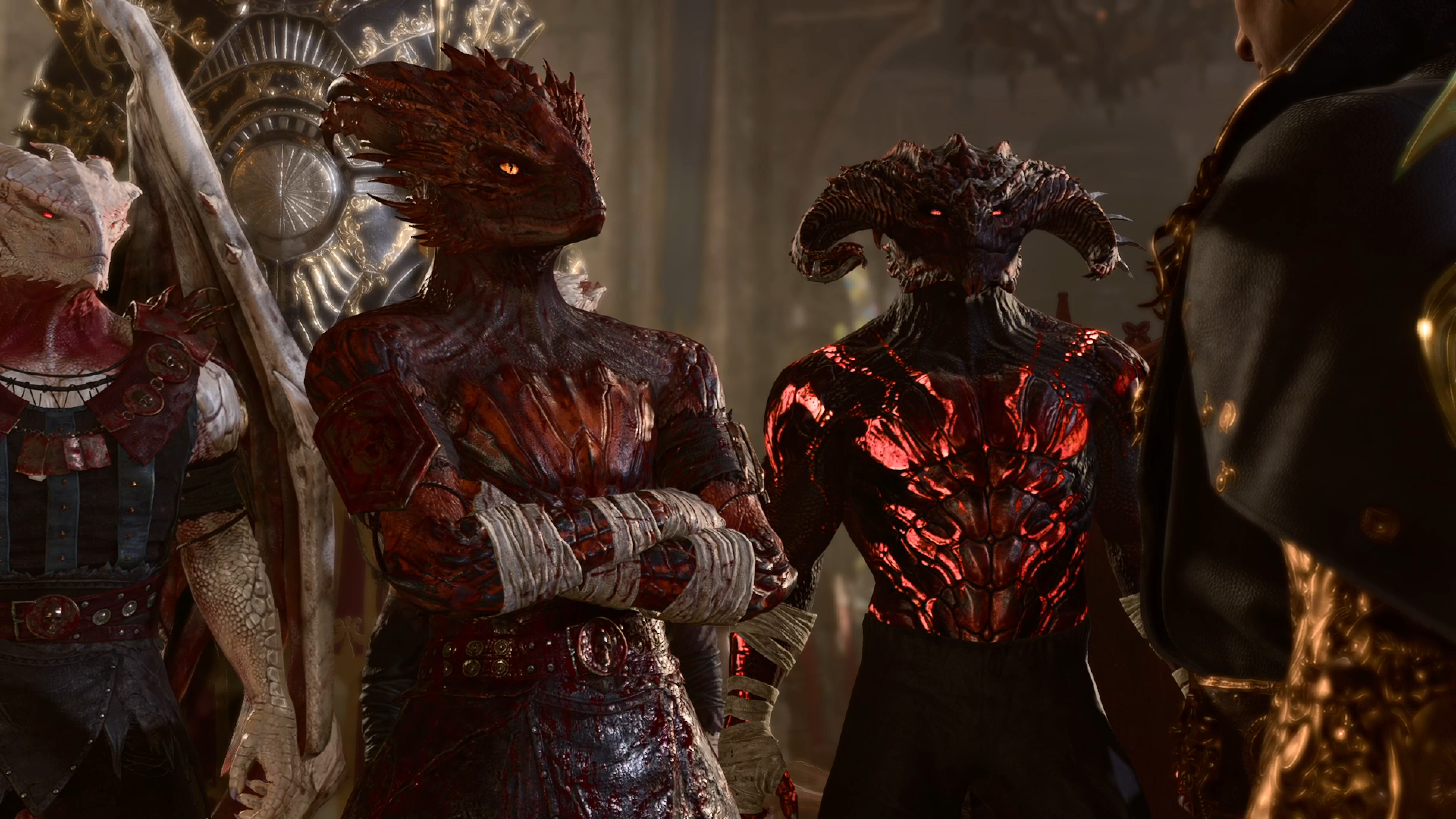 Glow Ink – 身体纹身 – Clawstep – 龙裔 CC (Glow Ink – Body Tattoo – Clawstep – Dragonborn CC)