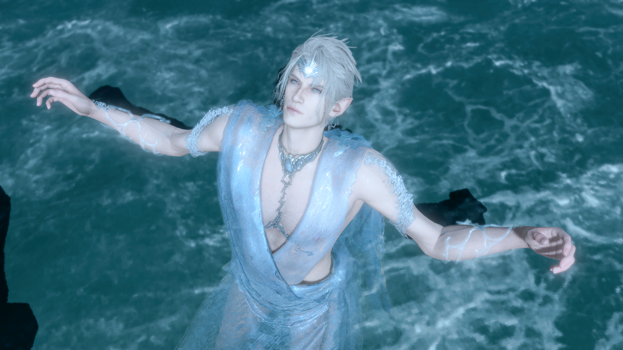 伊斯特希亚长袍 – 水织服装 (Istishia Robe – Water-Woven Outfit)