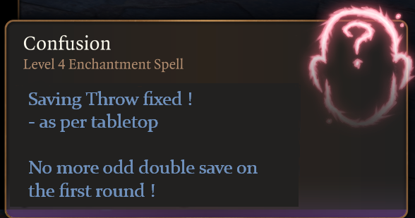 混乱豁免修正 (Confusion Saving Throw Fix)