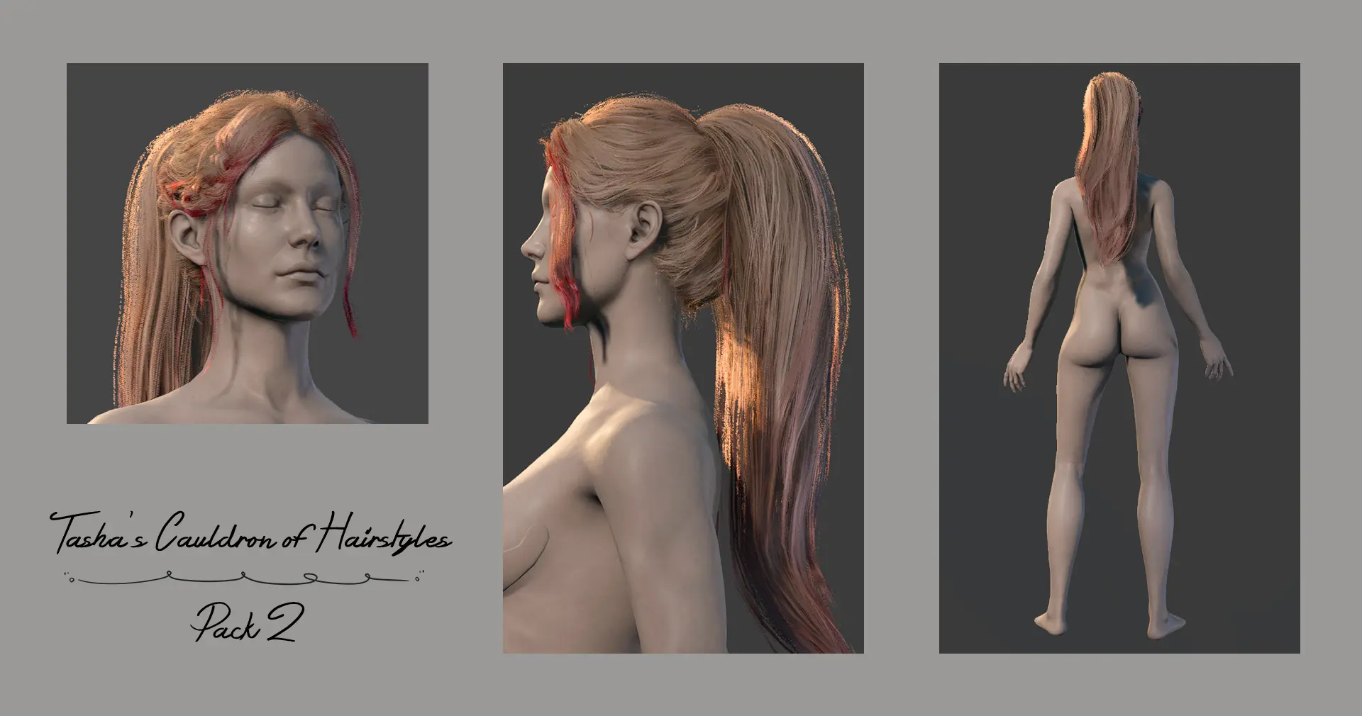 塔莎的发型大锅包第2部分 (Tasha’s Cauldron of Hairstyles Pack 2)