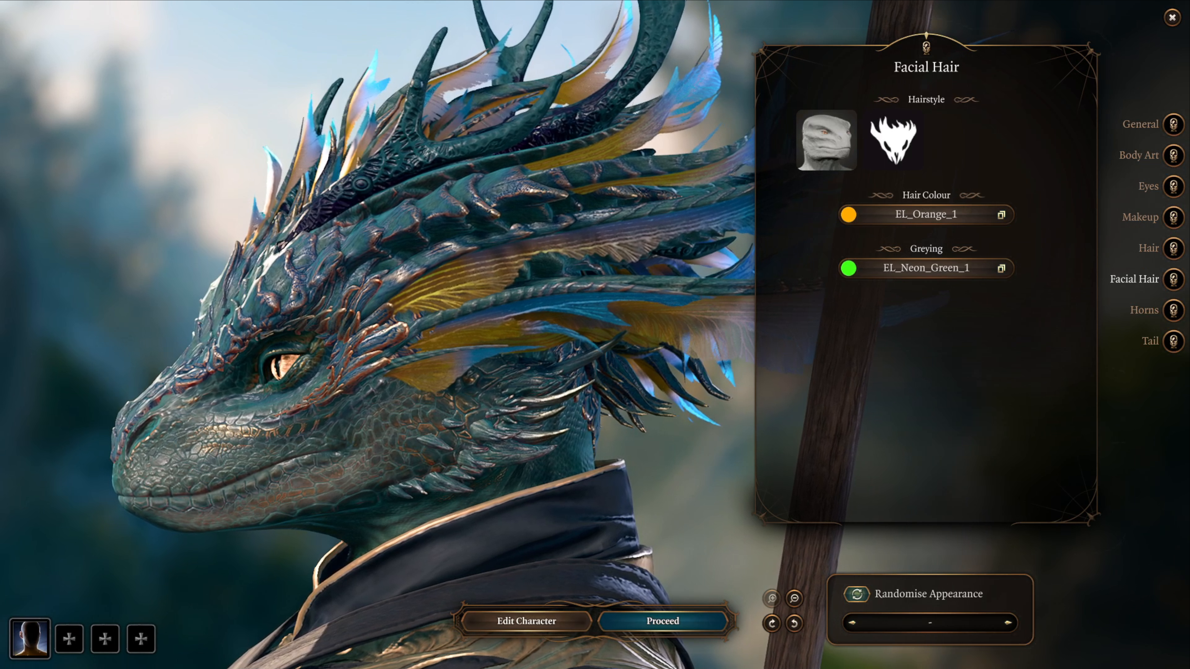 龙裔额外选项卡 – 角和头发 (Dragonborn Extra Tabs – Horns and Hair)