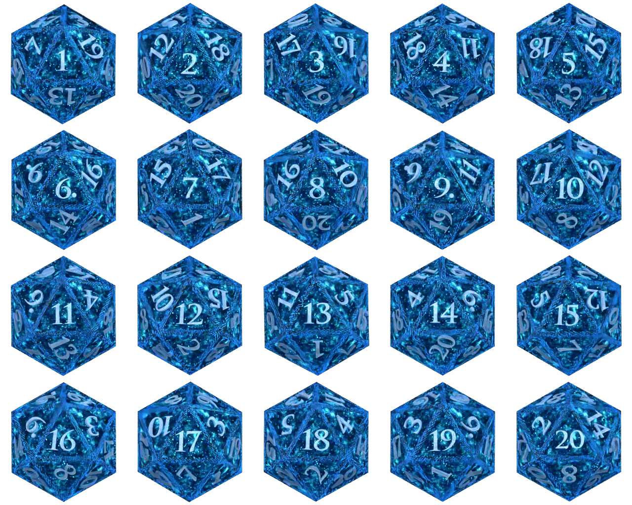 蓝色银河骰子 (Blue Galaxy Dice)