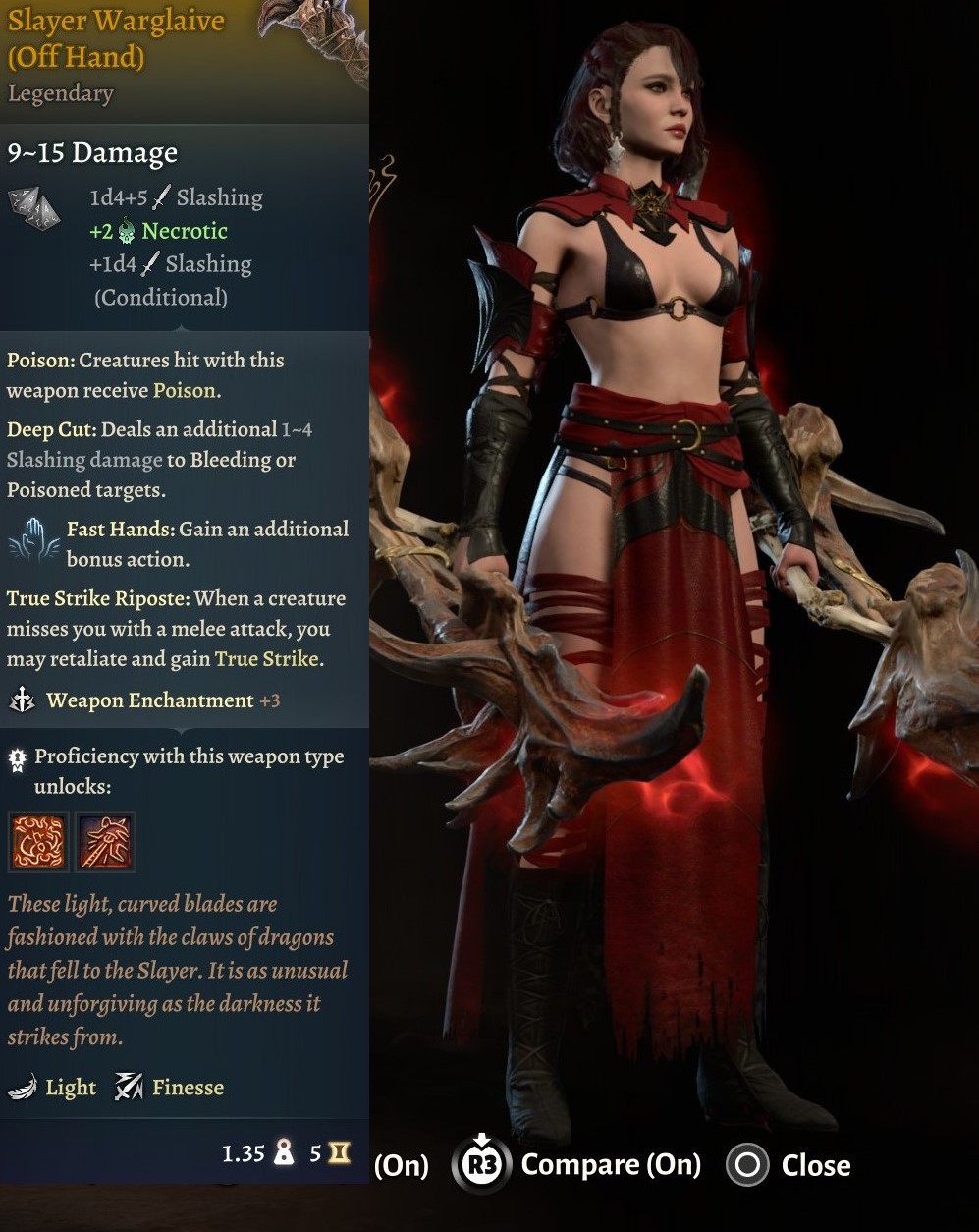 屠龙爪战戟 – 黑暗欲望双刃武器 (Slayer Warglaives – Dark Urge Twinblades Weapon)