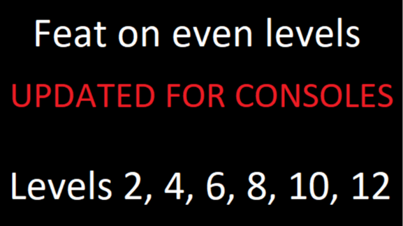 FeatsOnEvenLevels (FeatsOnEvenLevels)