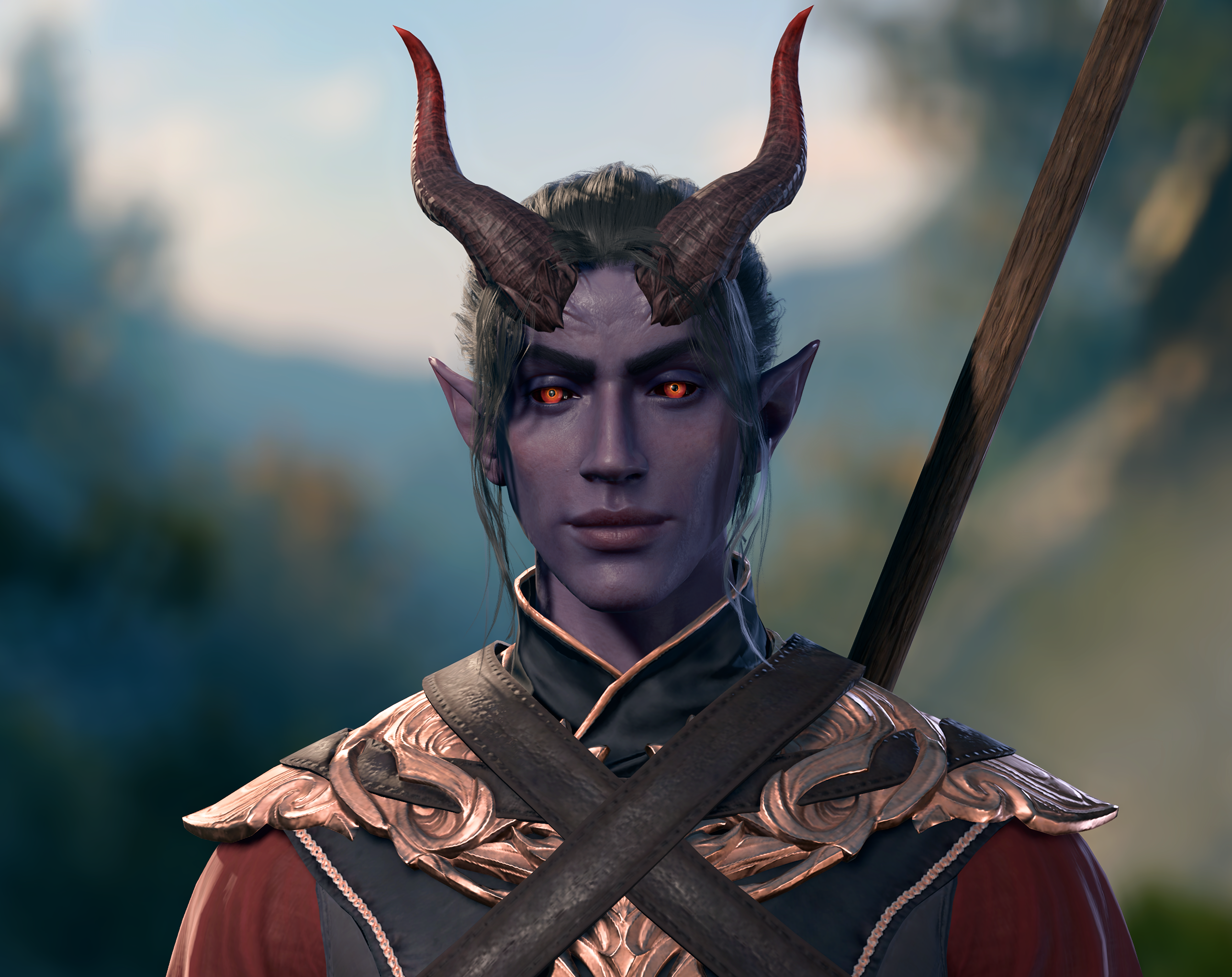 梅里克：自定义 Tiefling 头部 (Merrick: Custom Tiefling Head)