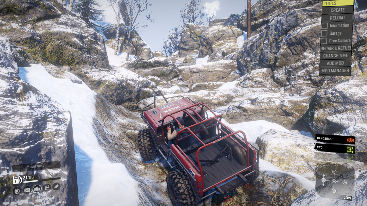 the snowfall mod for SnowRunner - mod.io