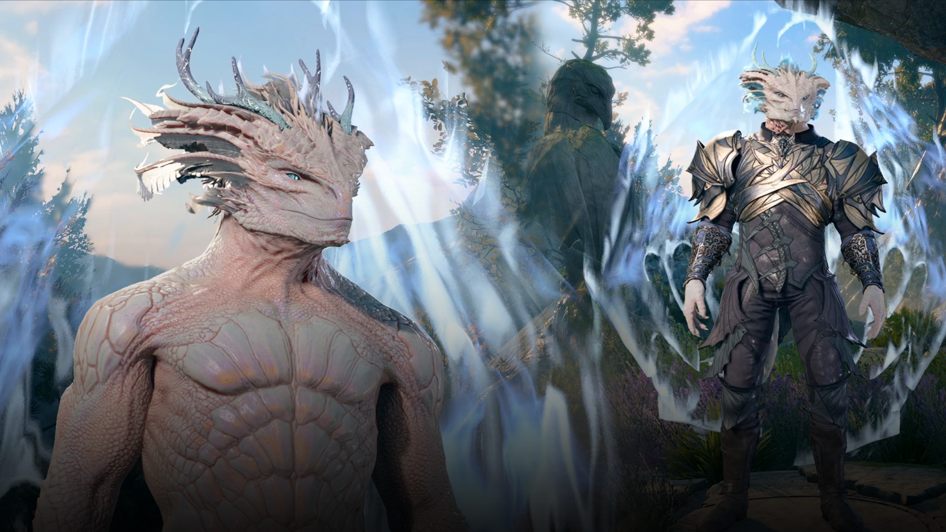 Skybound Wings – 原始套装 – 龙裔自定义内容 (Skybound Wings – Primal Pack – Dragonborn CC)