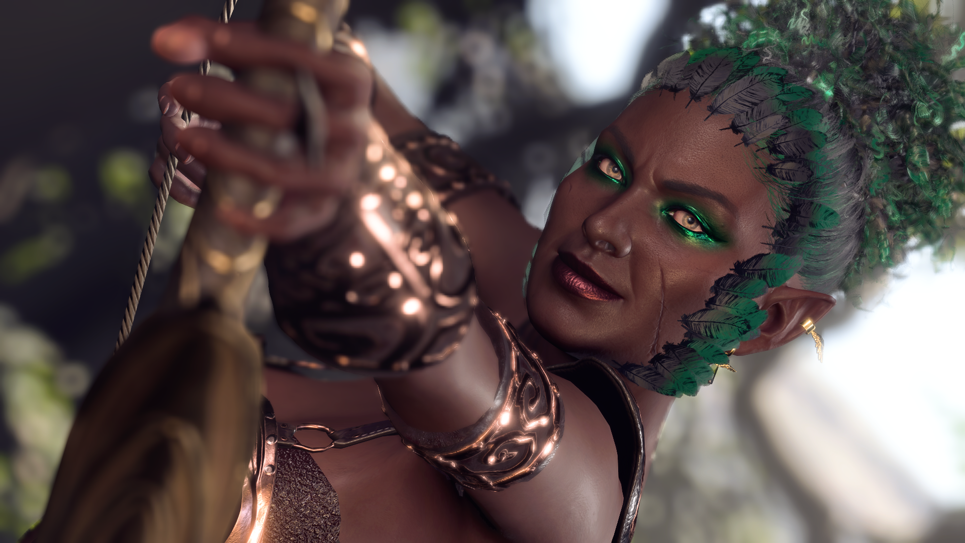 Ezuneo 的龙角和羽毛 (Ezuneo’s Face Horns and Feathers)