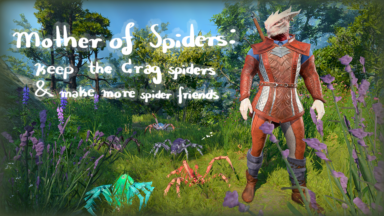 蜘蛛之母：保留悬崖蜘蛛及其他 (Mother of Spiders: Keep the Crag Spiders and More)