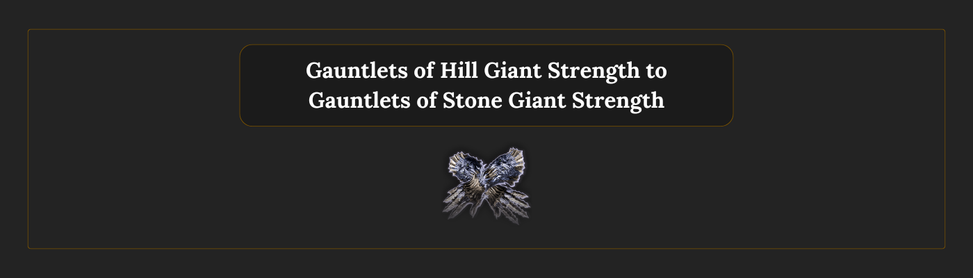 石巨人力量护手 (Gauntlets of Stone GIant Strength)